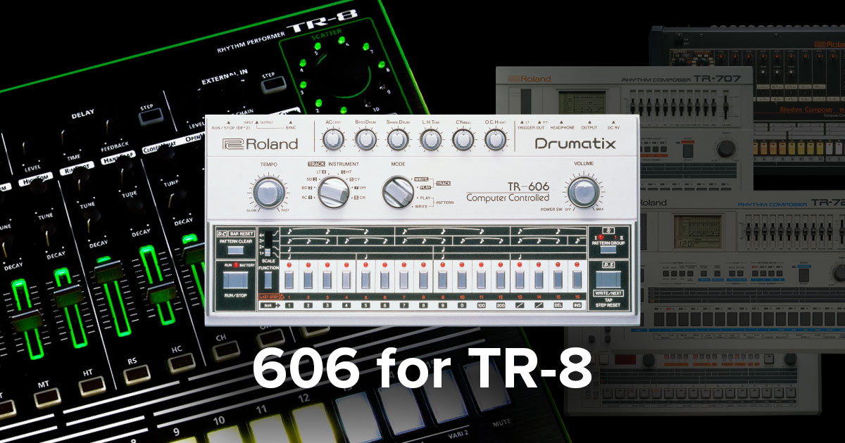 Roland - Blog - Information - 【INFO】TR-8の拡張キット7X7-TR8に 